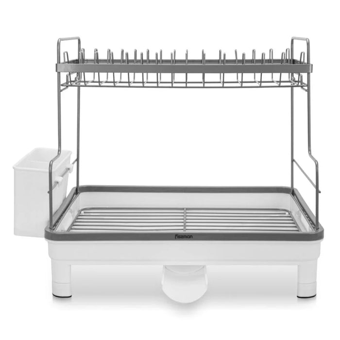 Fissman 2-Tier Dish Drying Rack 48x3200X3008cm (Stainless Steel, Plastic)