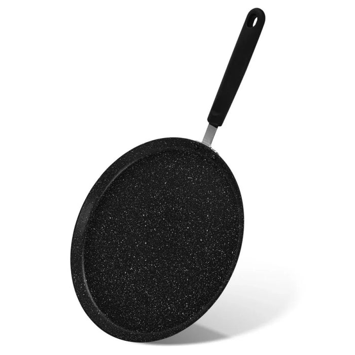 Fissman Crepe Pan Jet Black 28 Cm (Aluminium With Non-Stick Coating) - 10032