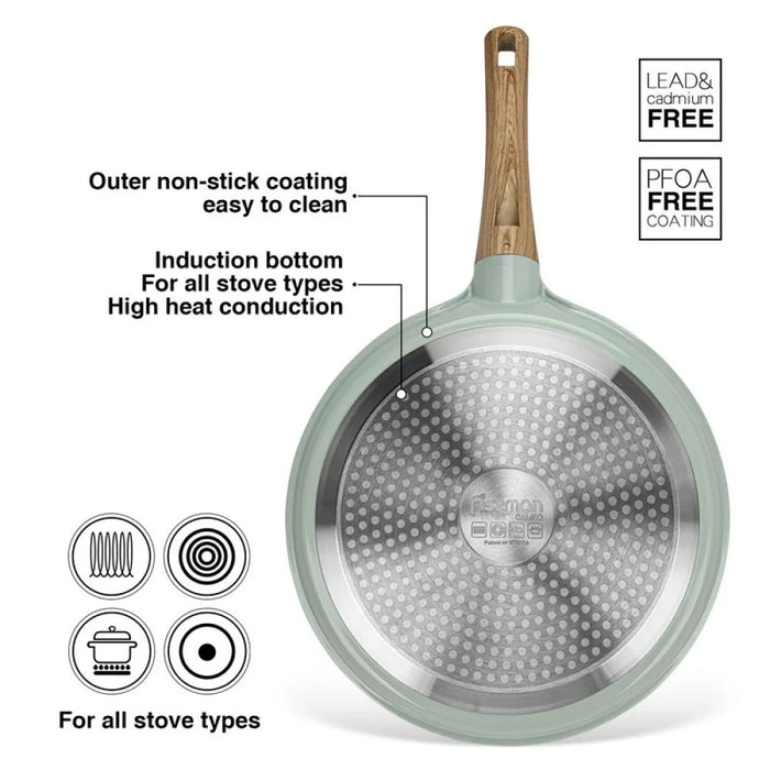 Fissman Crepe Pan Cameo 28 Cm (Cast Aluminium With Non-Stick Coating) Ñ 10035
