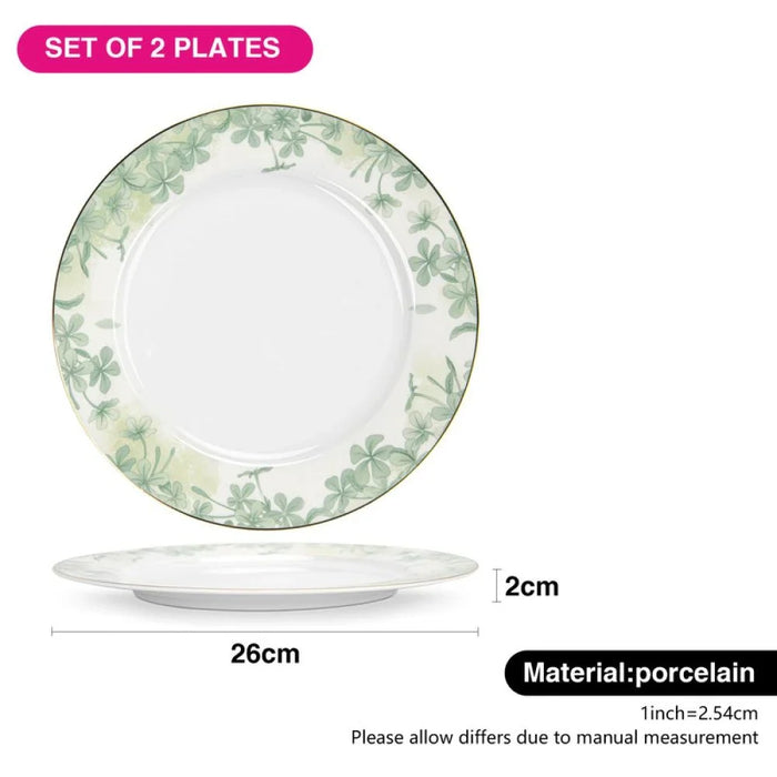 Fissman Set Of 2 Plates Summer Glint 26 Cm (Fine Bone China) Ñ 10016