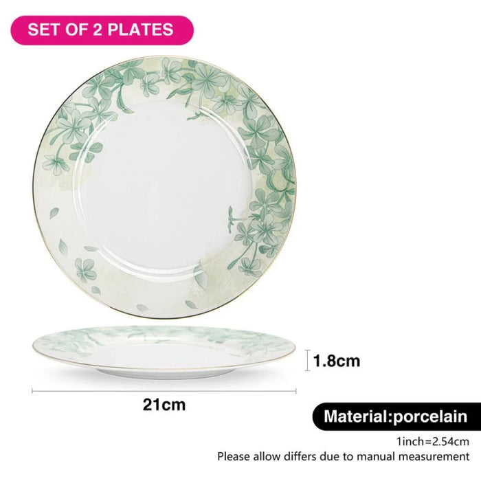 Fissman Set Of 2 Plates Summer Glint 21 Cm (Fine Bone China) Ñ 10017