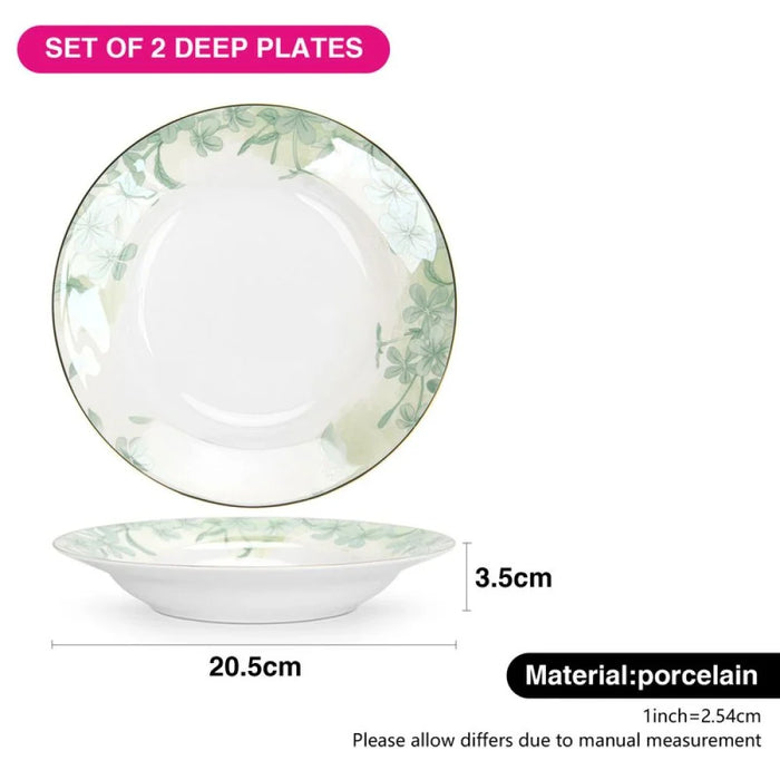 Fissman Set Of 2 Deep Plates Summer Glint 20.5 Cm (Fine Bone China) Ñ 10018