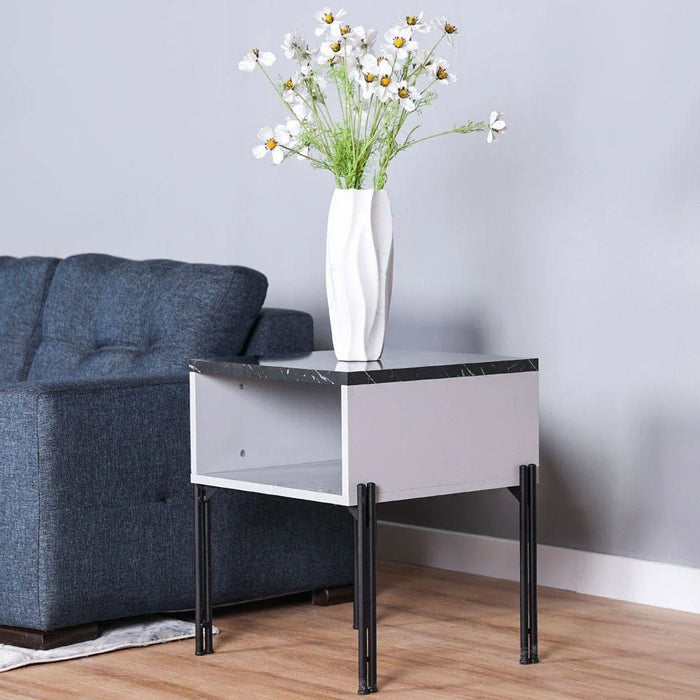 Form End Table - Black/Grey - With 2-Year Warranty