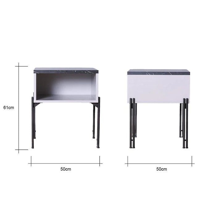 Form End Table - Black/Grey - With 2-Year Warranty