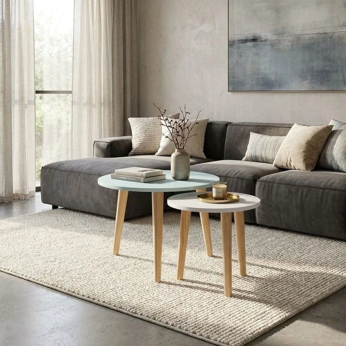 Vito Coffee Table-Set of 2-White