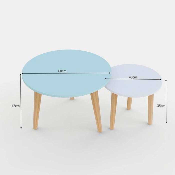 Vito Coffee Table-Set of 2-White