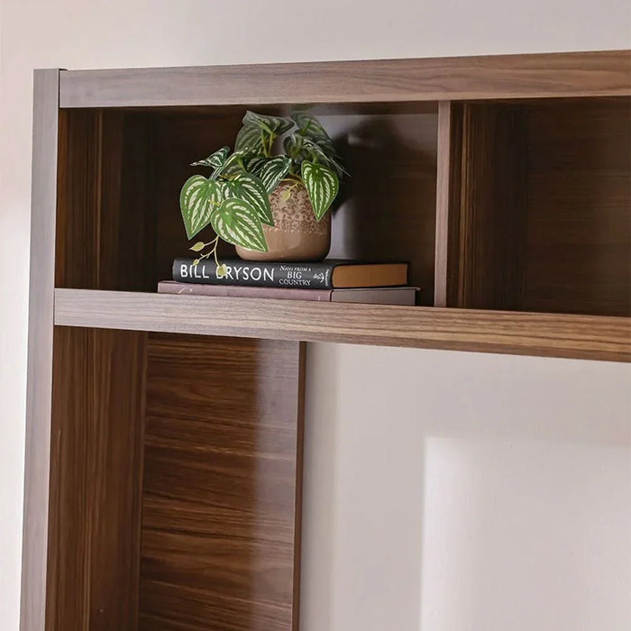 Lucario Wall Unit For Tv Up To 55 Inch- White/Walnutæ