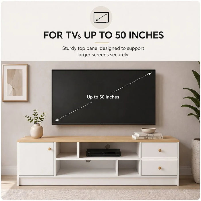 Gianni TV Unit for TVs up to 50 Inches with Storage