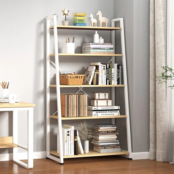 Lia Display Shelf-Natural Oak/White