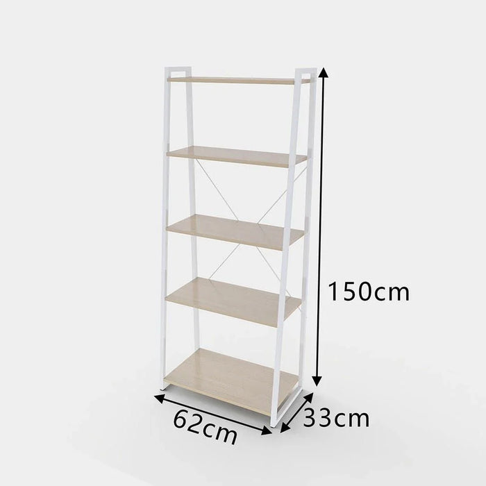 Lia Display Shelf-Natural Oak/White