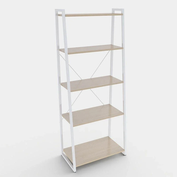 Lia Display Shelf-Natural Oak/White