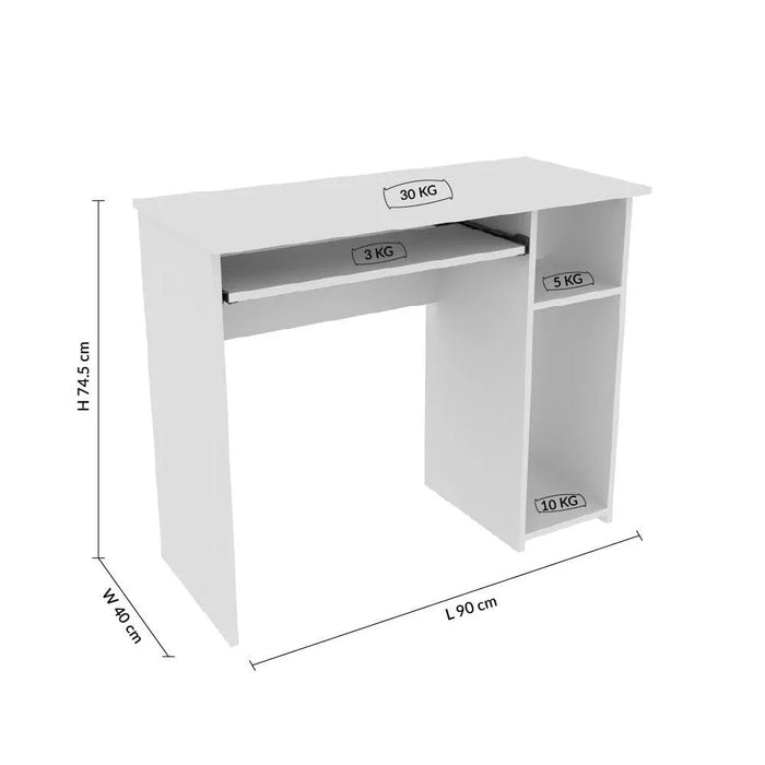 Amity Office Table-White