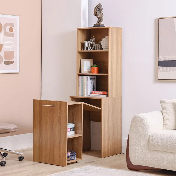 Ivana Multifunctional Office Desk-Almond