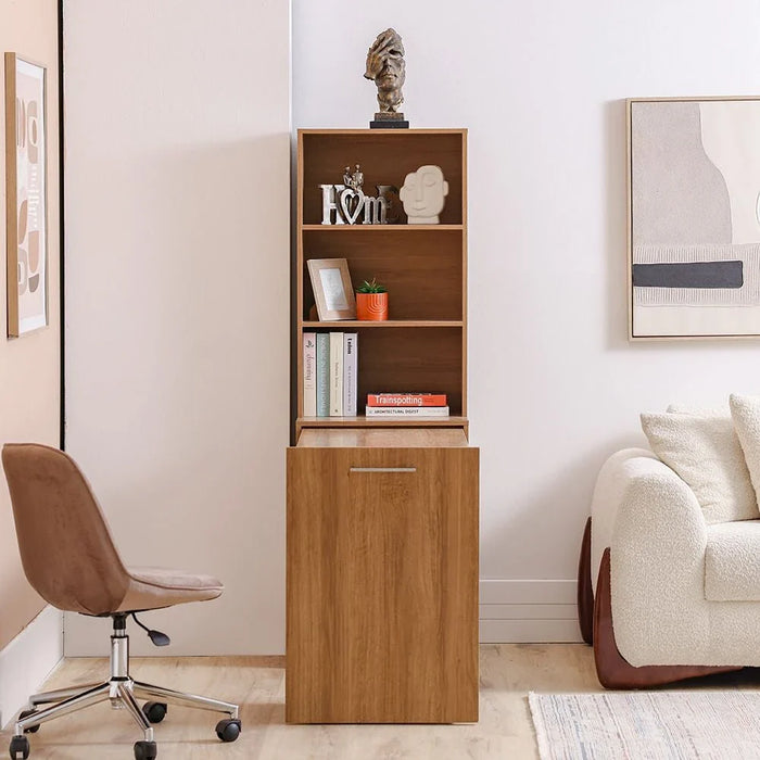 Ivana Multifunctional Office Desk-Almond