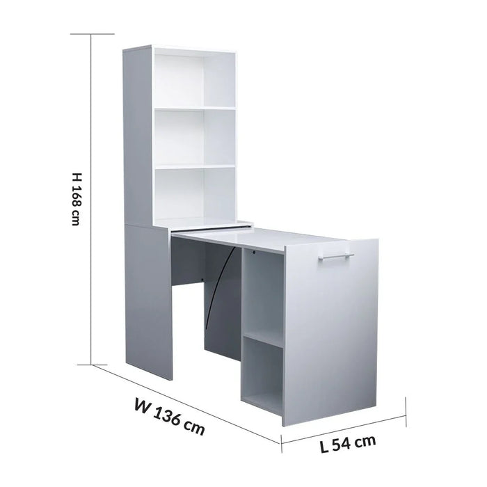 Ivana Multifunctional Office Desk-White