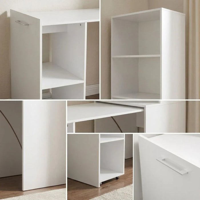 Ivana Multifunctional Office Desk-White