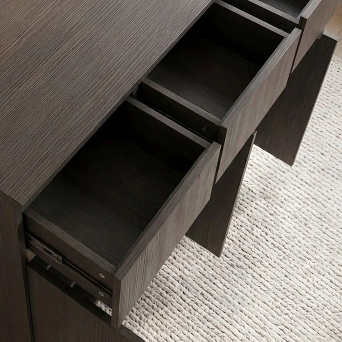Bill 3 Door & 3 Drawer Shoe Cabinet 22 pairs- Wenge/Oak