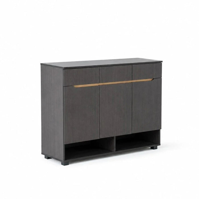 Bill 3 Door & 3 Drawer Shoe Cabinet 22 pairs- Wenge/Oak