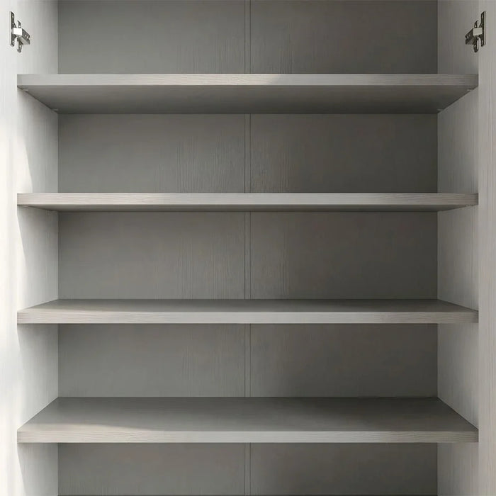 Bill 2 Door Shoe Cabinet 22 pairs-White/Oak