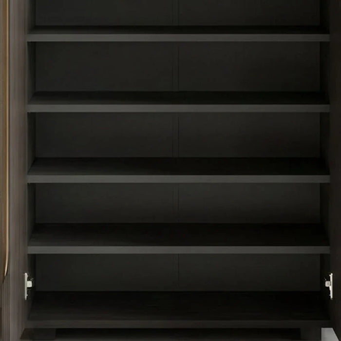 Bill 2 Door Shoe Cabinet 22 pairs-Wenge/Oak
