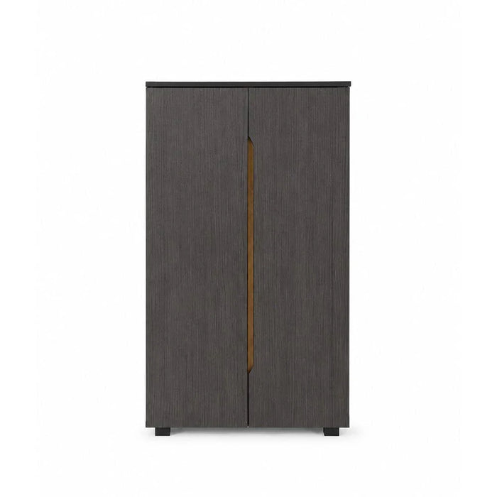 Bill 2 Door Shoe Cabinet 22 pairs-Wenge/Oak