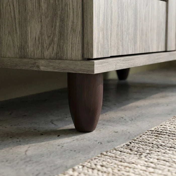 Ricky 14-Pair Shoe Cabinet-Grey Oak