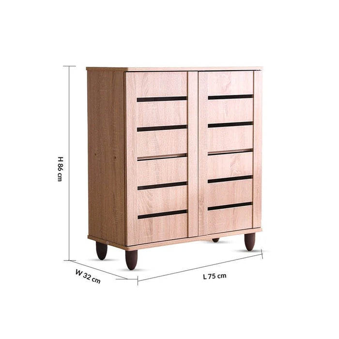 Ricky 14-Pair Shoe Cabinet