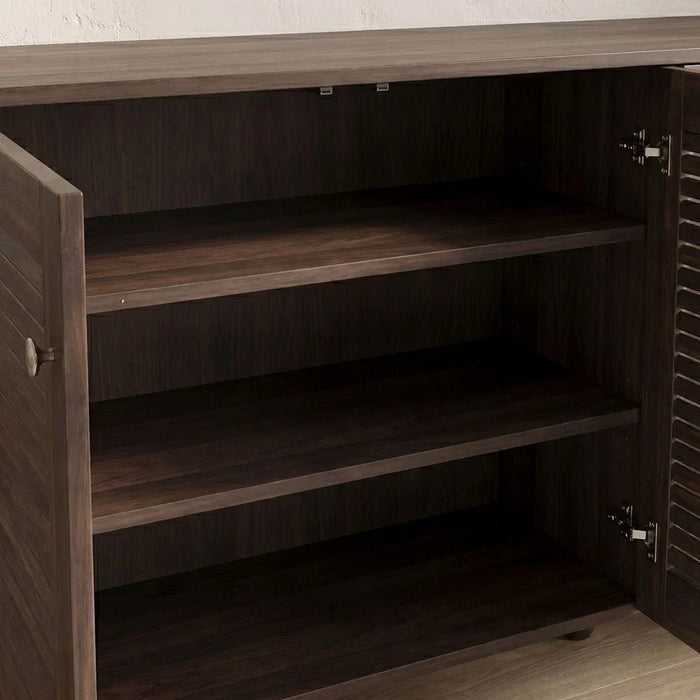 Niva 3 Door Shoe Cabinet For 14 Pairs - Walnut