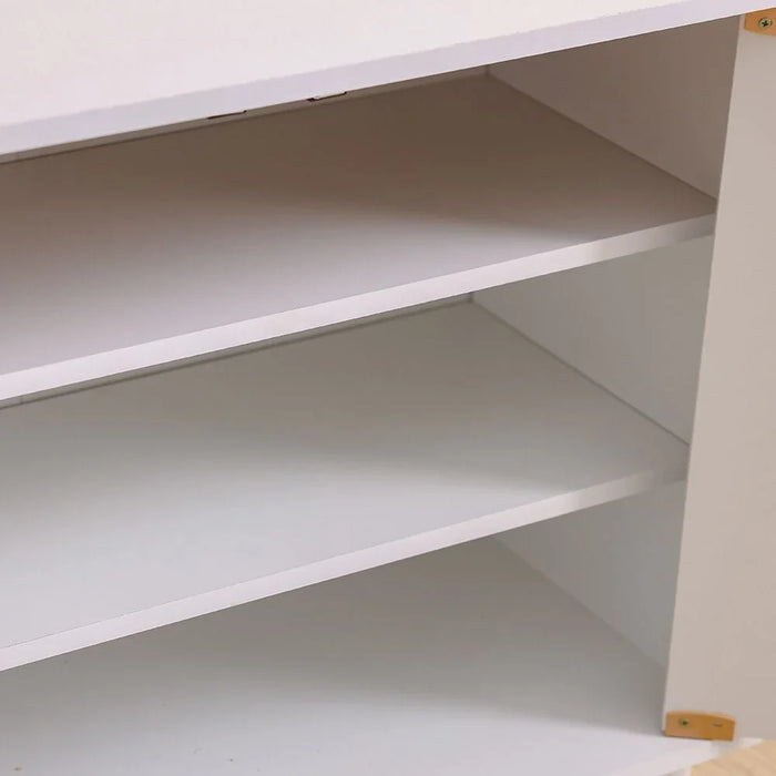 Viar 9-Pair Shoe Cabinet- White-With 2-Year Warranty