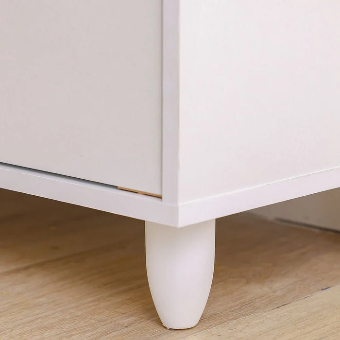 Viar 9-Pair Shoe Cabinet- White-With 2-Year Warranty