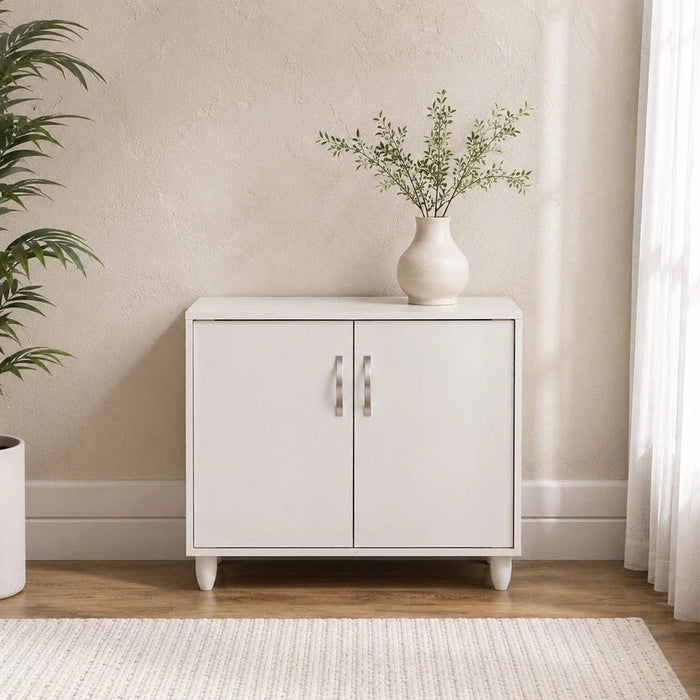 Viar 9-Pair Shoe Cabinet- White-With 2-Year Warranty