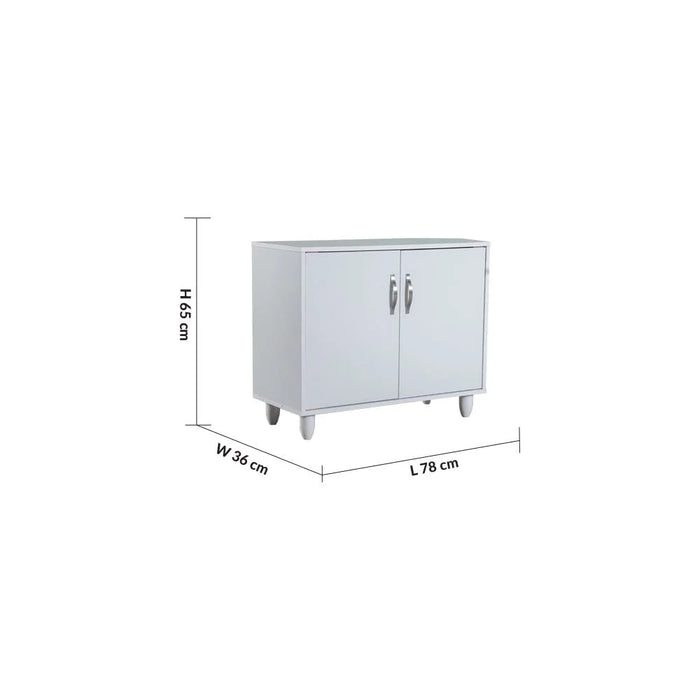 Viar 9-Pair Shoe Cabinet- White-With 2-Year Warranty