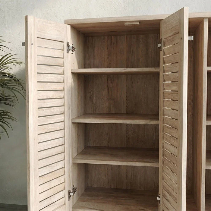 Alfa 3 Door Shoe Cabinet For 14 Pairs- Sonoma Oak
