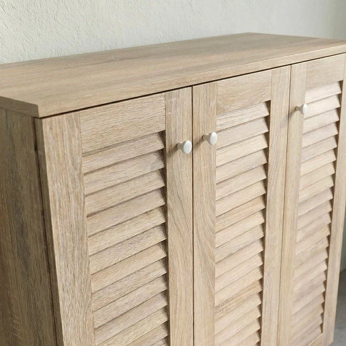 Alfa 3 Door Shoe Cabinet For 14 Pairs- Sonoma Oak
