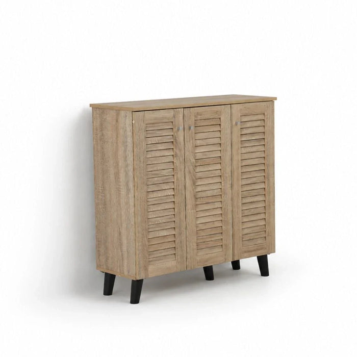 Alfa 3 Door Shoe Cabinet For 14 Pairs- Sonoma Oak