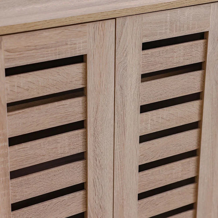 Jax 3 Door Shoe Cabinet For 14 Pairs - Sonoma Oak
