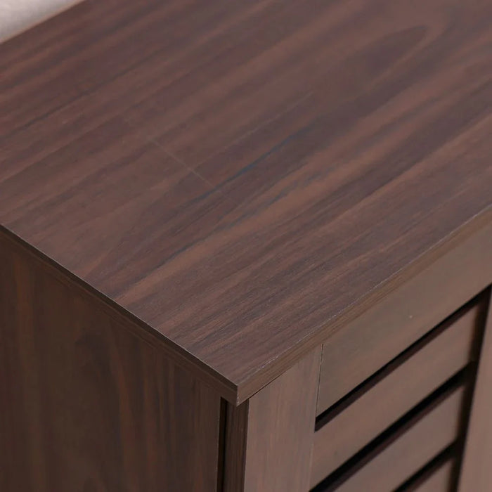 Jax 3 Door Shoe Cabinet For 14 Pairs - Walnut