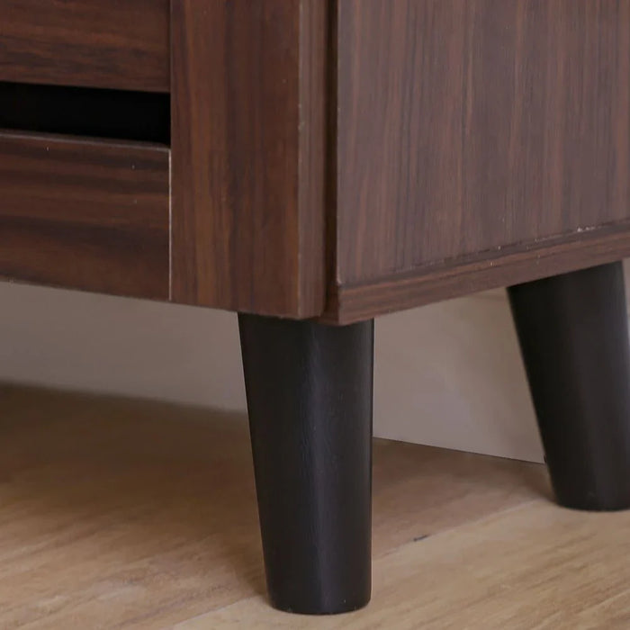 Jax 3 Door Shoe Cabinet For 14 Pairs - Walnut