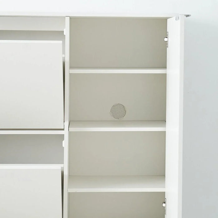 Apia 24-Pair Shoe Cabinet - White - With 2-Year Warranty