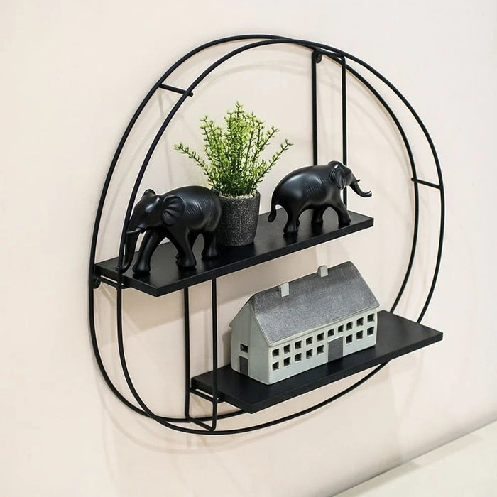Zaldy Wall Shelf - Black - 65x12x55 cm - With 2-Year Warranty