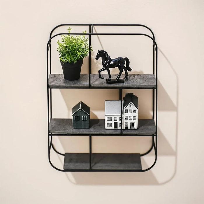 Mary Wall Shelf W 42xD 11.5xH 60 cm - Grey - With 2-Year Warranty