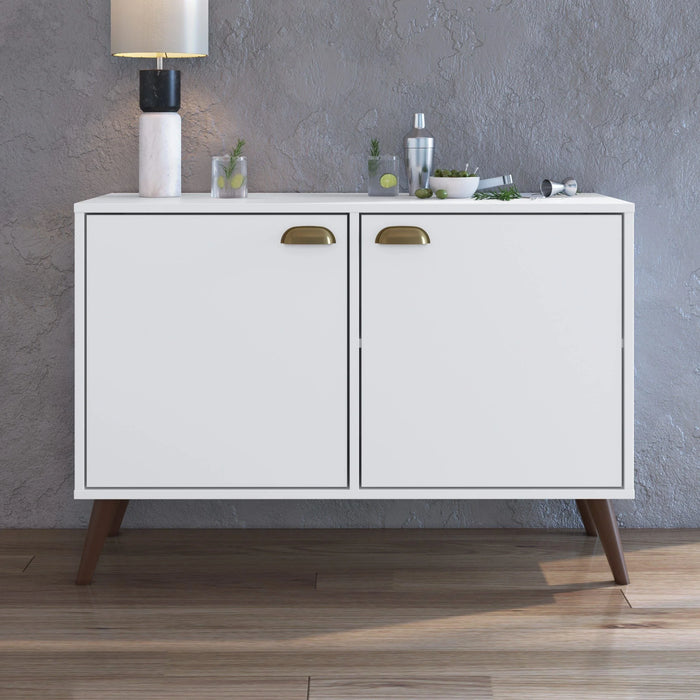 Skitty 2-Door Cabinet-White-With 2-Year Warranty