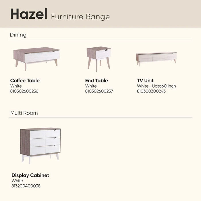 Hazel Display Cabinet-White