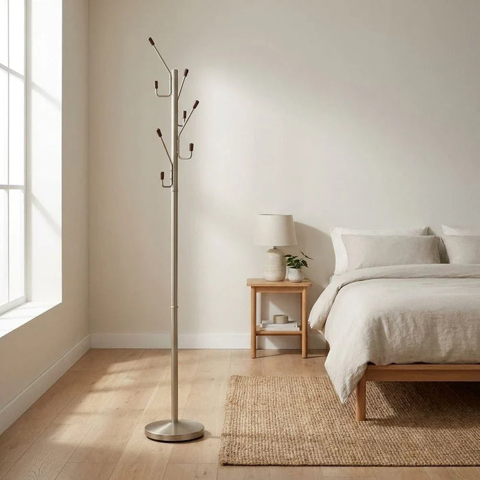 Barak Coat Hanger-Satin Nickel