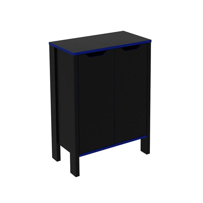 Atlaz Storage Cabinet with 2 Doors-Blue/Black-With 2-Year Warranty