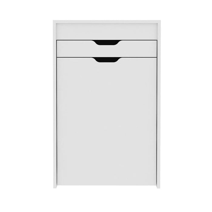 Eldon Compact Dressing Table with Drawer and Storage in Seat - White - With 2-Year Warranty