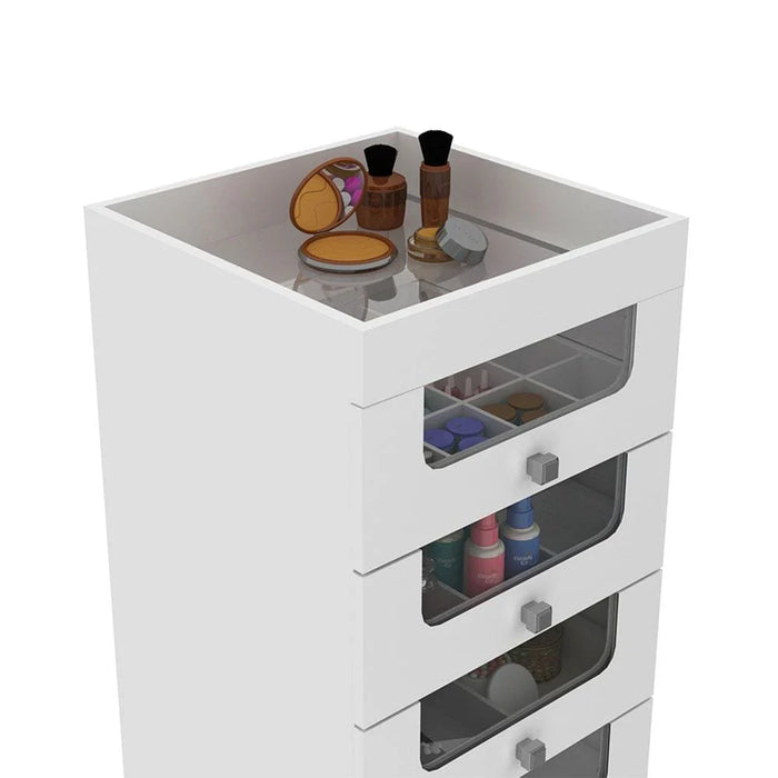 Eldon Make-Up Storage Cabinet-White-With 2-Year Warranty