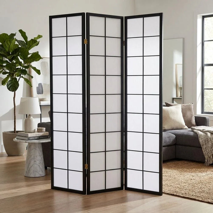 Tomen 3-Panel Divider - Black/White - With 2-Year Warranty