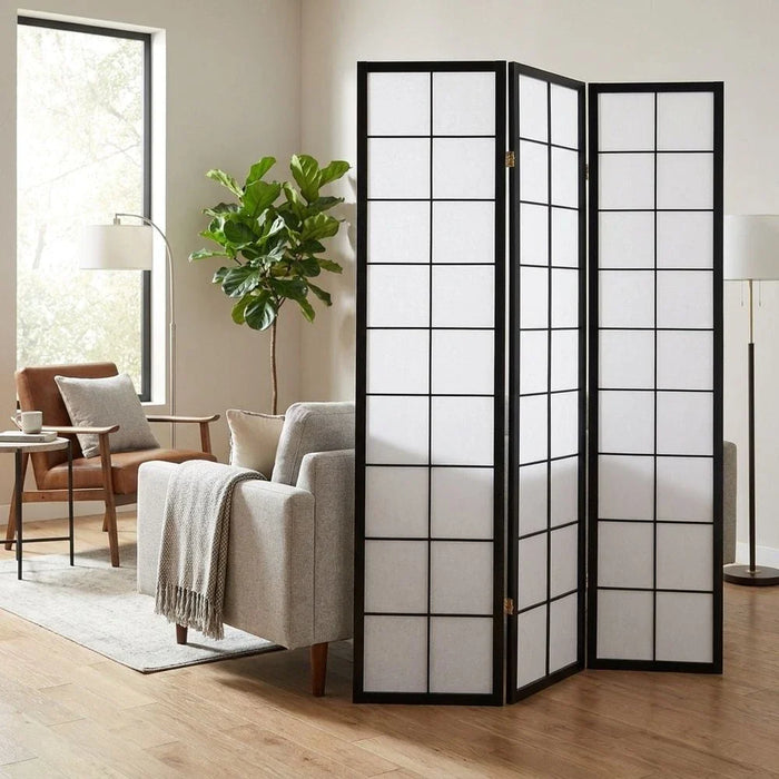 Tomen 3-Panel Divider - Black/White - With 2-Year Warranty
