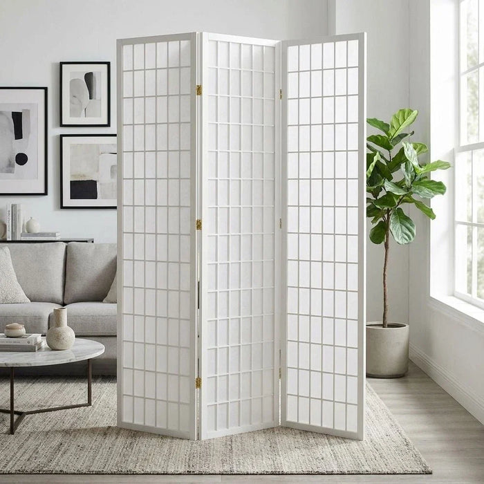 Mica 3-Panel Divider-White-With 2-Year Warranty
